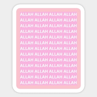 ALLAH ALLAH Sticker